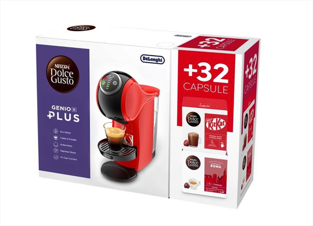 Immagine del prodotto DE LONGHI - Macchina caff&egrave; Dolce Gusto Genio S EDG315.R +2CAPS-Rosso