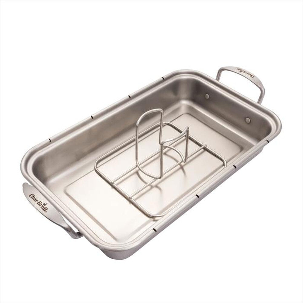 "CHAR-BROIL - SUPPORTO POLLO E LATTINA-Silver"