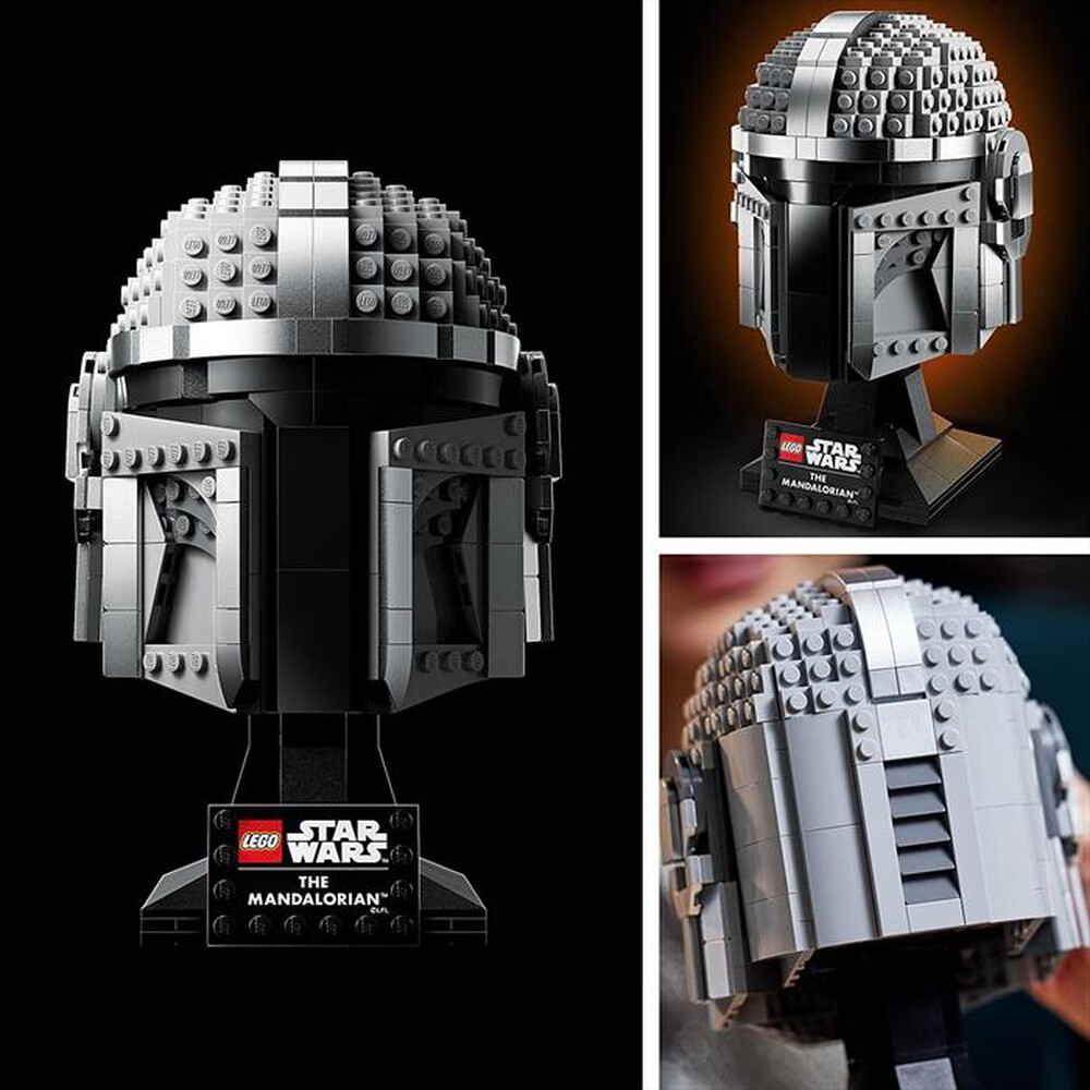 "LEGO - SW CASCO SERIE-75328-Nero/Grigio"