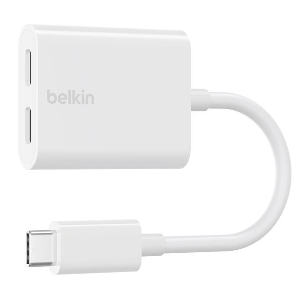 "BELKIN - CONNECT USB-C AUDIO + CHARGE ADAP-bianco"