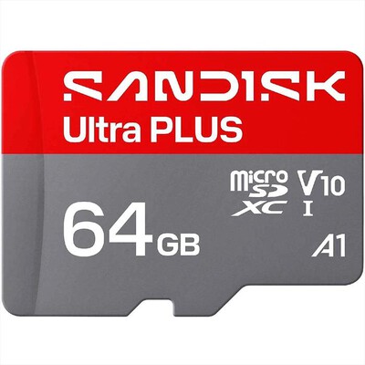 SANDISK - Supporto Micro SDXC SDSQUWC064GGN6MA-Nero