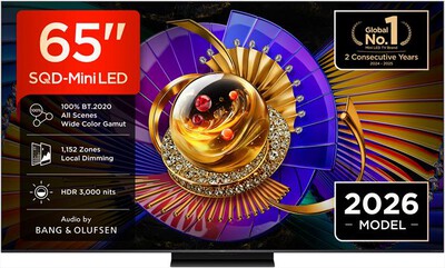 TCL - Smart TV QD-Mini LED 4K 65" 65C7L-Nero