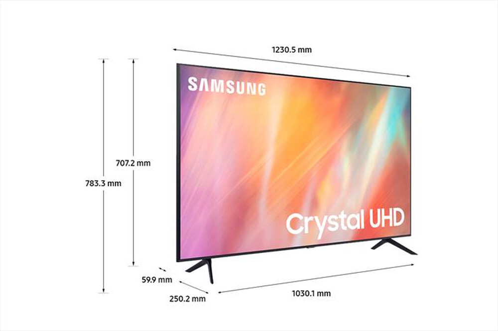 "SAMSUNG - Smart TV Crystal UHD 4K 55” UE55AU7170-Titan Gray"