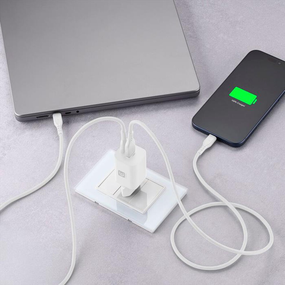 Immagine del prodotto CELLULARLINE - Caricabatterie GaN multiporta 45W USB-C PD-Bianco