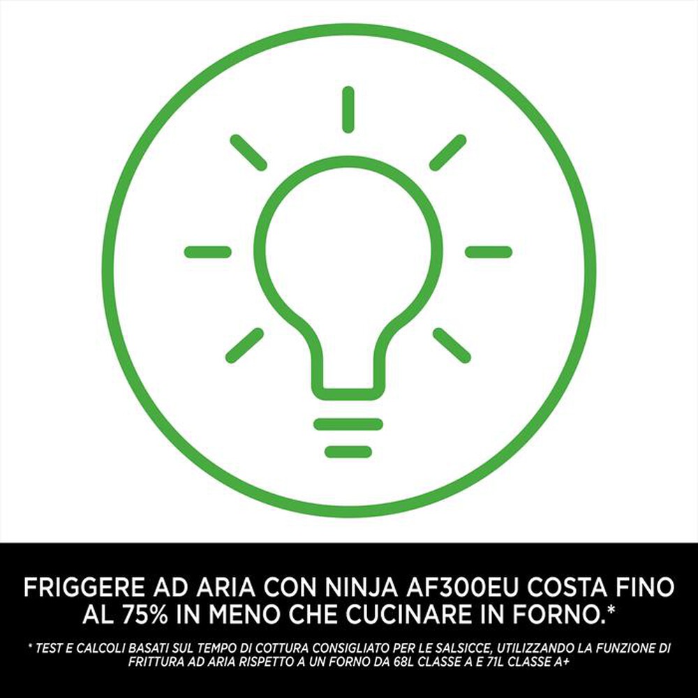 "NINJA - Friggitrice ad aria DUAL ZONE 7,6L AF300EU-nero"