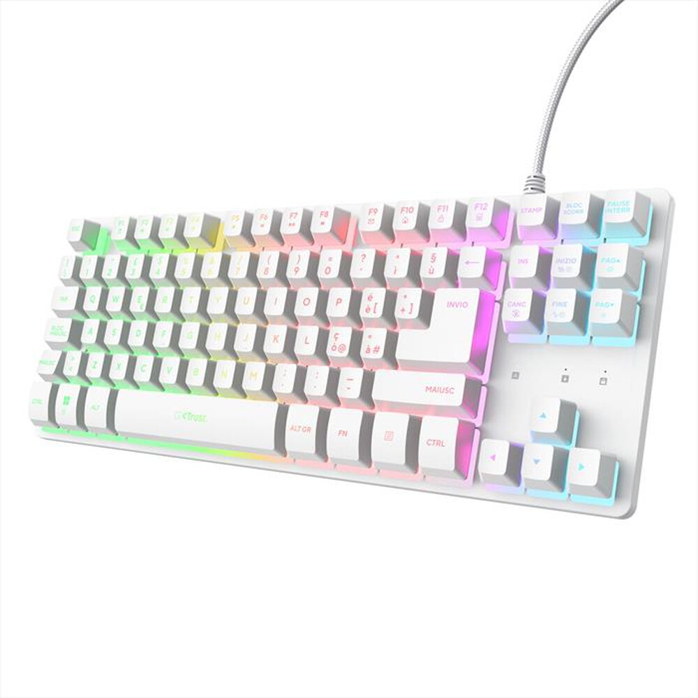 Immagine del prodotto TRUST - Tastiera illuminata GXT 833 Thado TKL-White