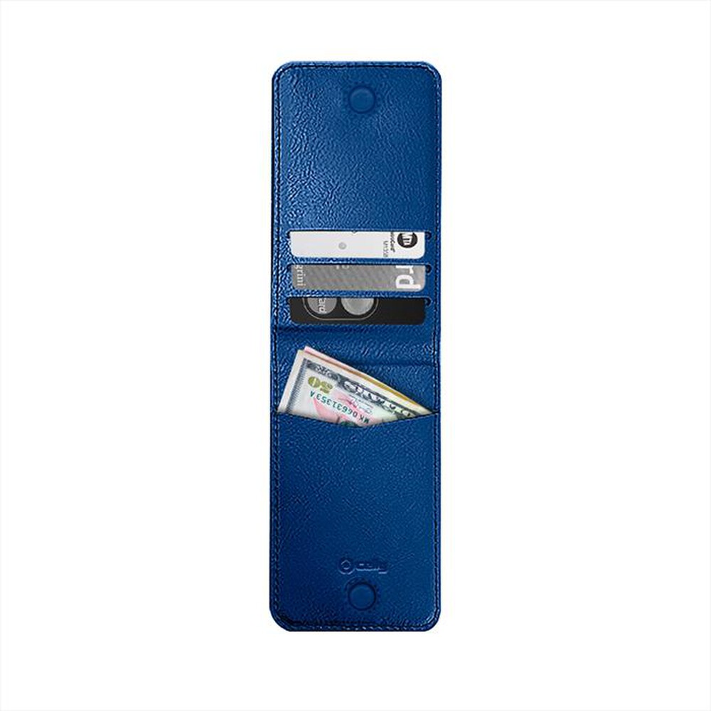 "CELLY - CARDDBL - PORTACARTE MAGNETICO-BLU/SIMILPELLE"