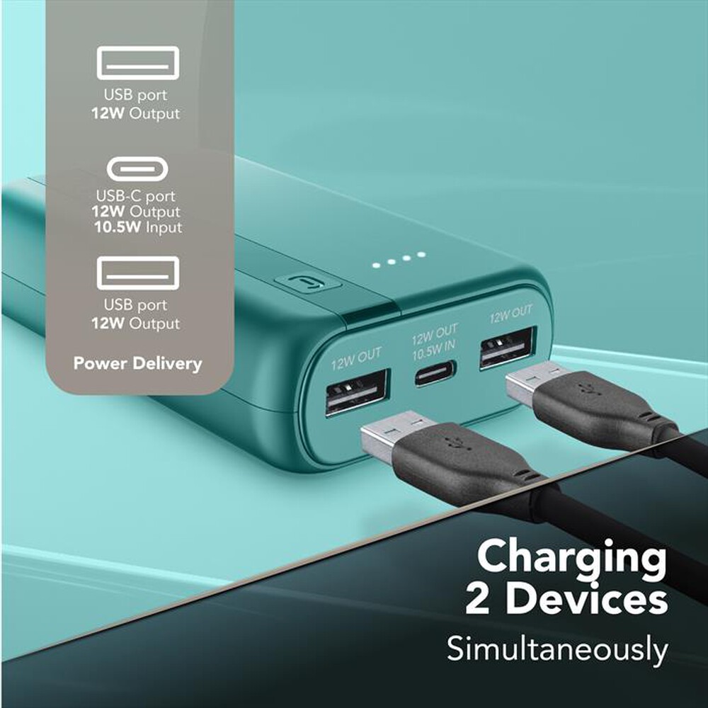 Immagine del prodotto CELLULARLINE - POWER BANK ESSENTIAL 10000-Blu