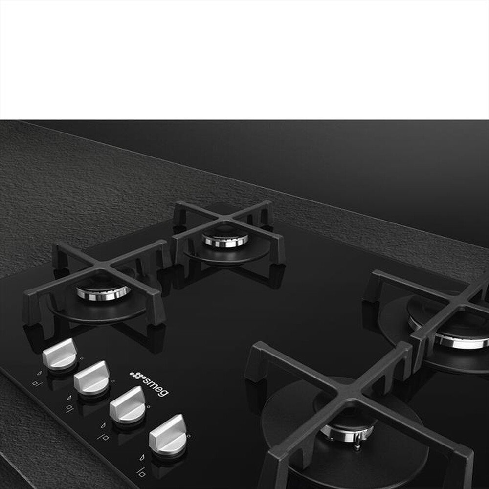 "SMEG - Piano cottura a gas PV264N 4 fuochi 60cm-Nero"