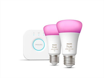 PHILIPS - WHITE AND COLOR AMBIANCE STARTERKIT BRIDGE+2 PEZZI-Bianco