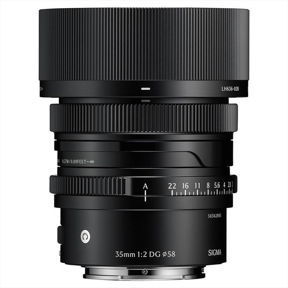 Immagine del prodotto SIGMA - Obiettivo Fisso 35MM-F/2 (C) DG BLACK E-MOUNT-Nero