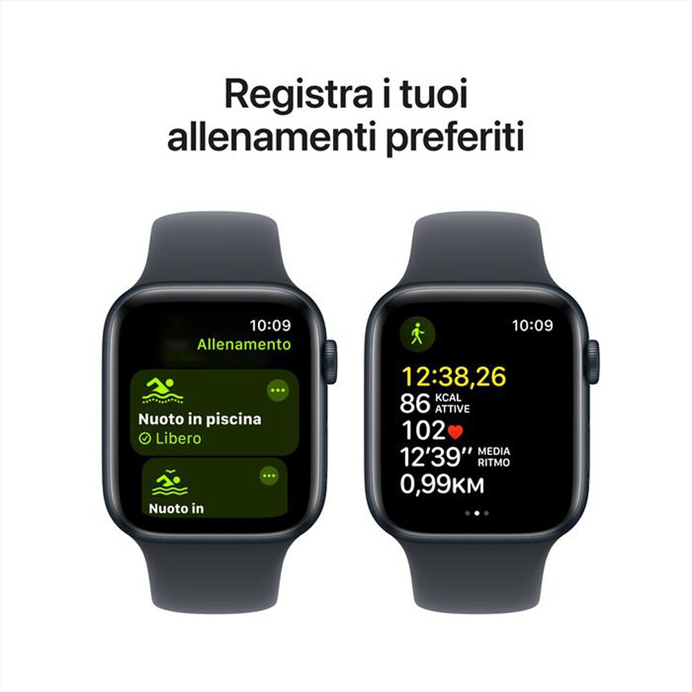 "APPLE - Watch SE GPS 44mm Cassa Alluminio-Midnight Sport Band Midnight S"