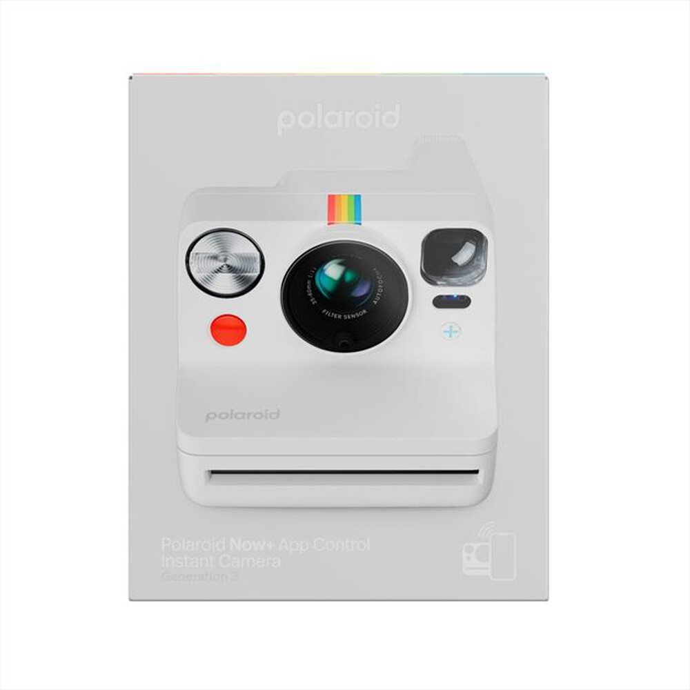 "POLAROID - Fotocamera istantanea NOW+ GEN 3-Bianco"