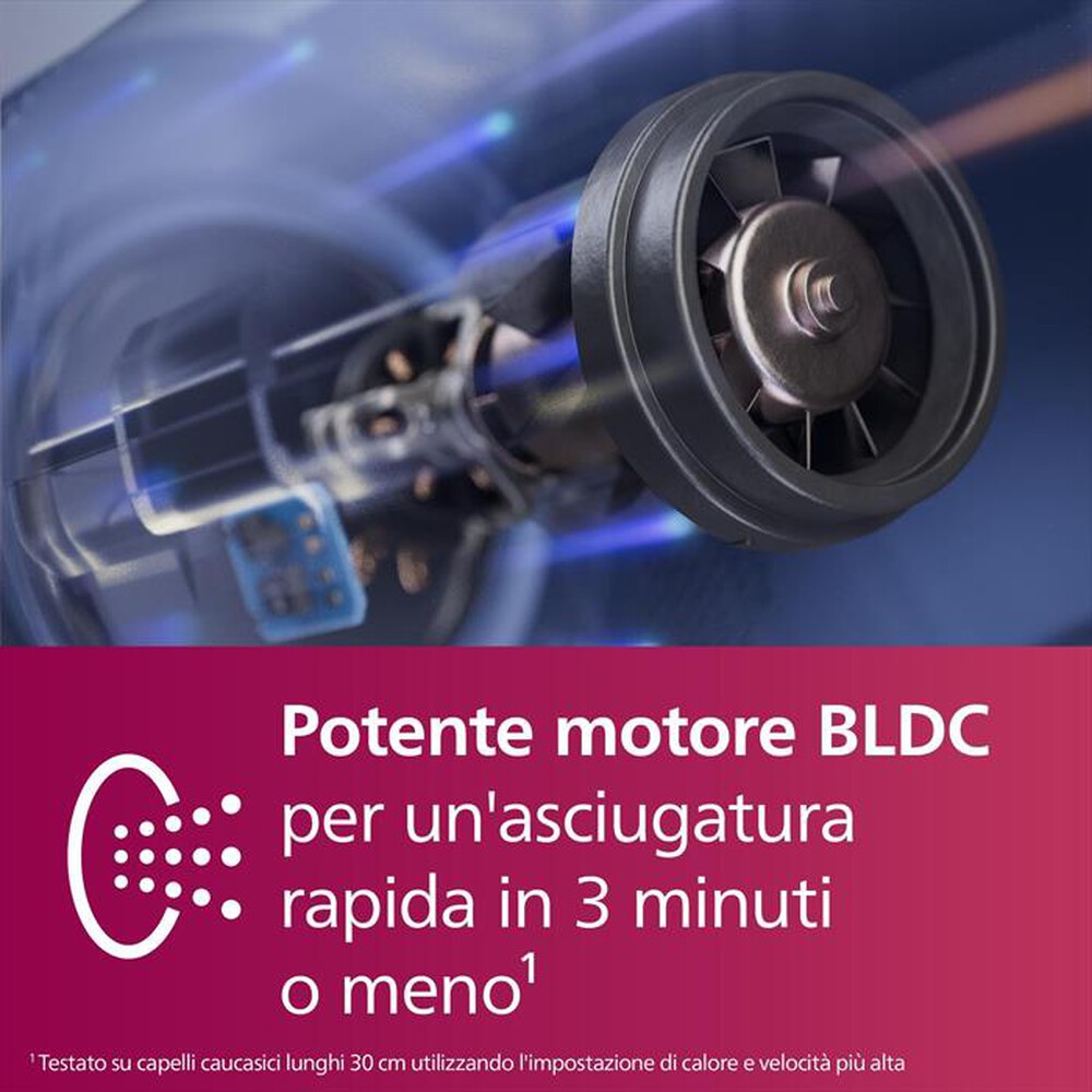"PHILIPS - Asciugacapelli BHD839/10-Blu"
