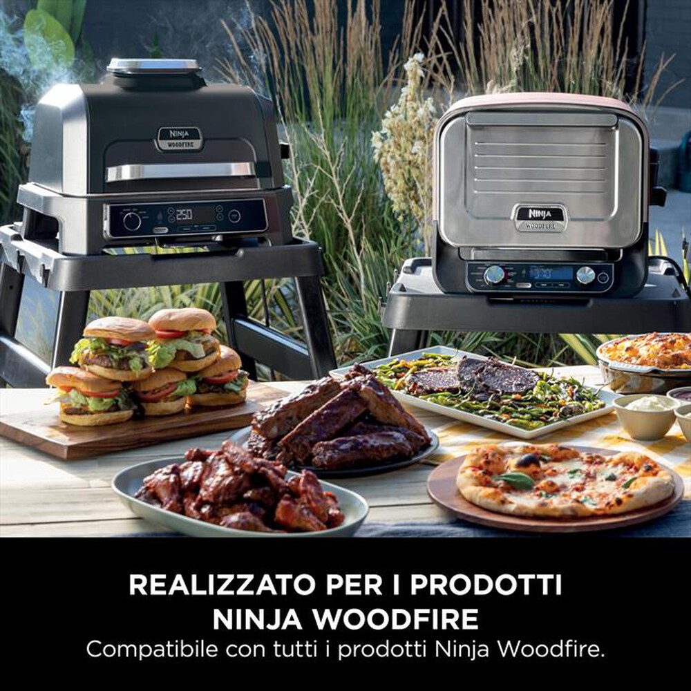 "NINJA - STAND UNIVERSALE+VASSOIO WOODFIRE-Nero"