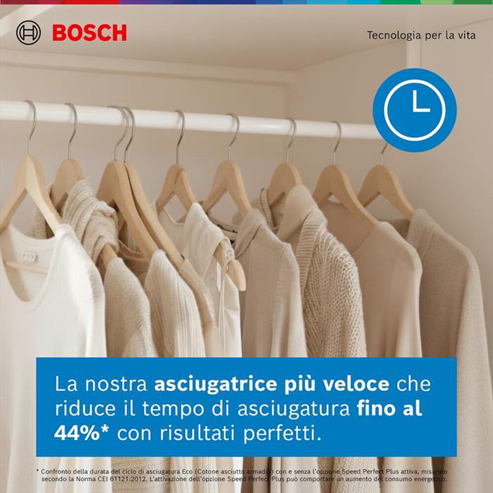 Immagine del prodotto BOSCH - Asciugatrice WRB247C0IT 9Kg Classe A-Bianco