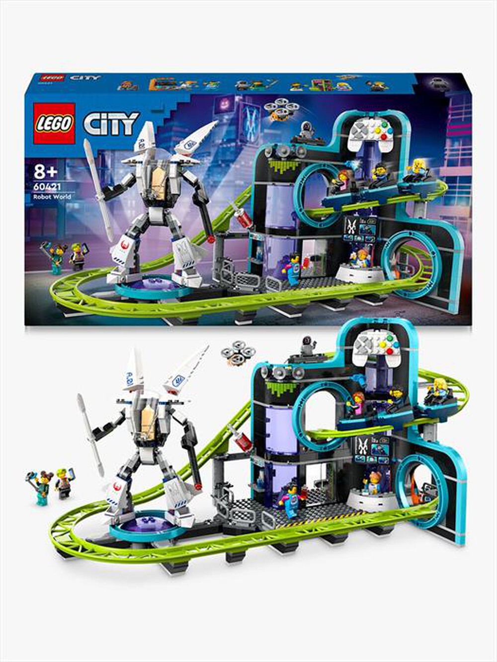 Immagine del prodotto LEGO - MY CITY Montagne russe di Robot World 60421