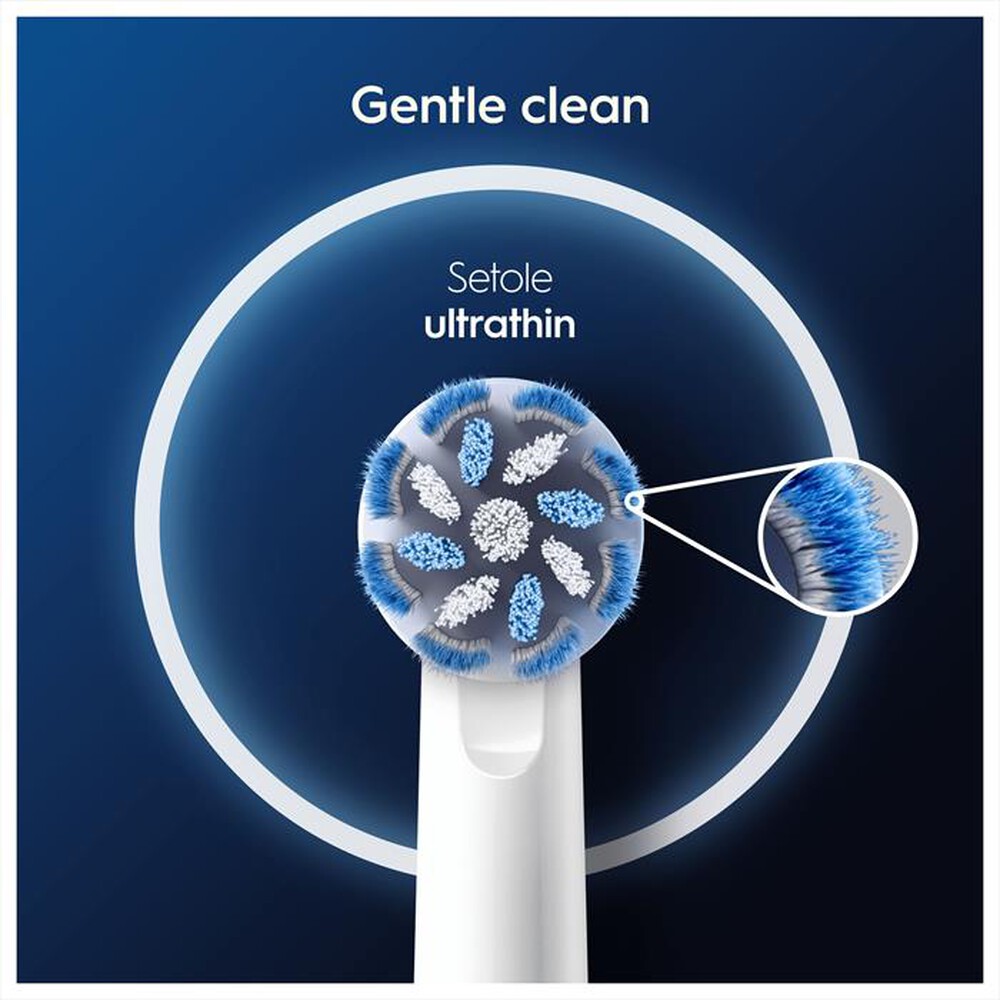 "ORAL-B - TESTINE DI RICAMBIO PRO SENSITIVE CLEAN-Bianco"