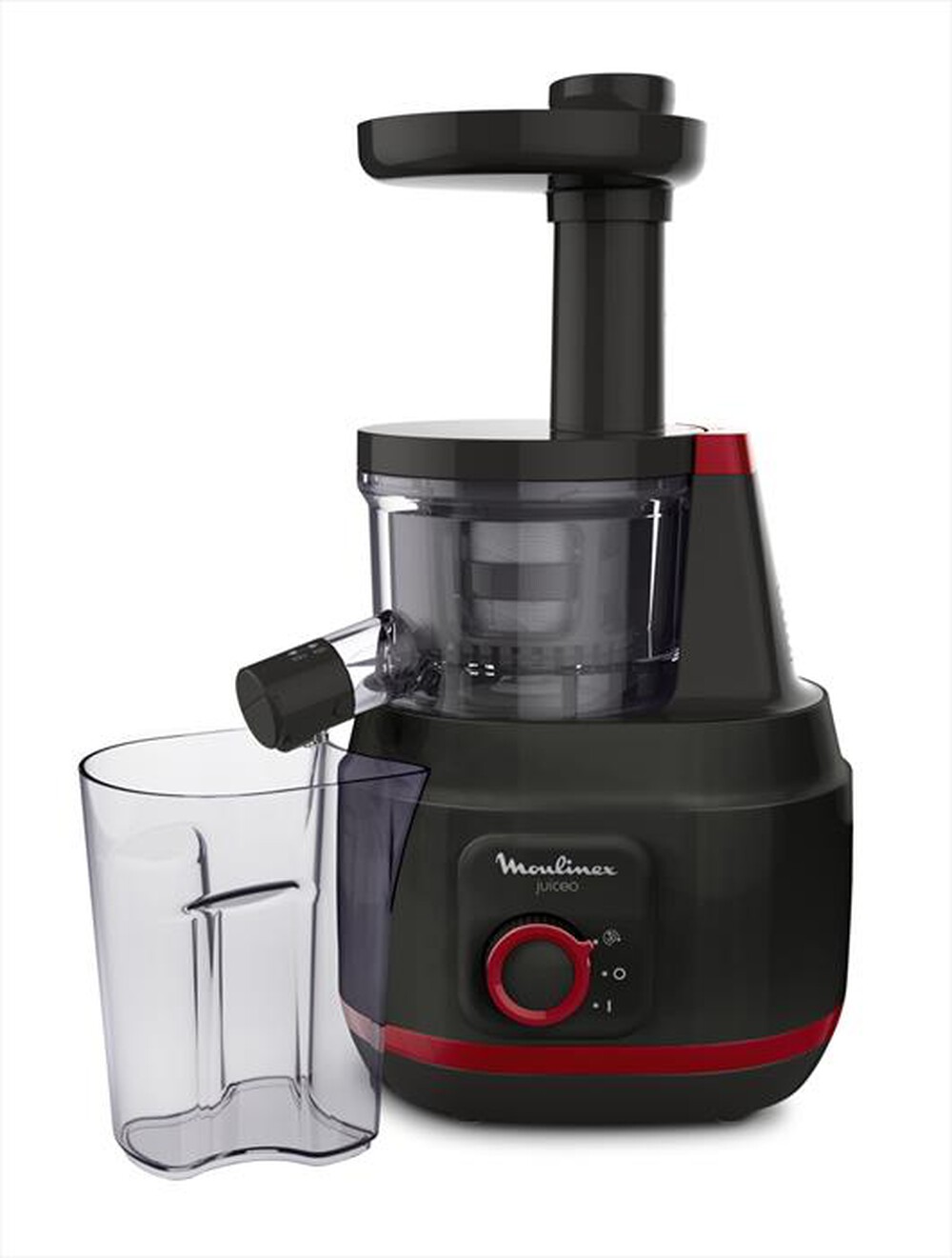 Immagine del prodotto MOULINEX - ZU1508 Juiceo Estrattore di Succo a Freddo-Nero / rosso regale
