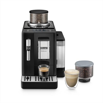 DE LONGHI - Macchina da caffè automatica RIVELIA EXAM440.35.B-Nero (onyx black)