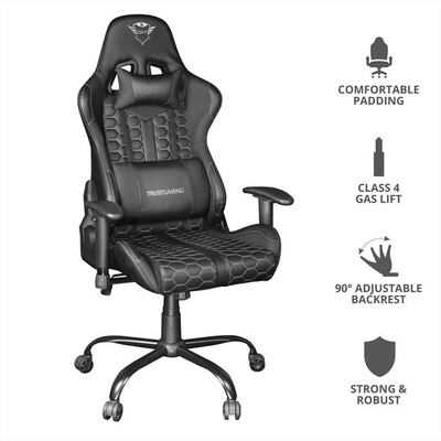 TRUST - Sedia gaming GXT708 RESTO-Black