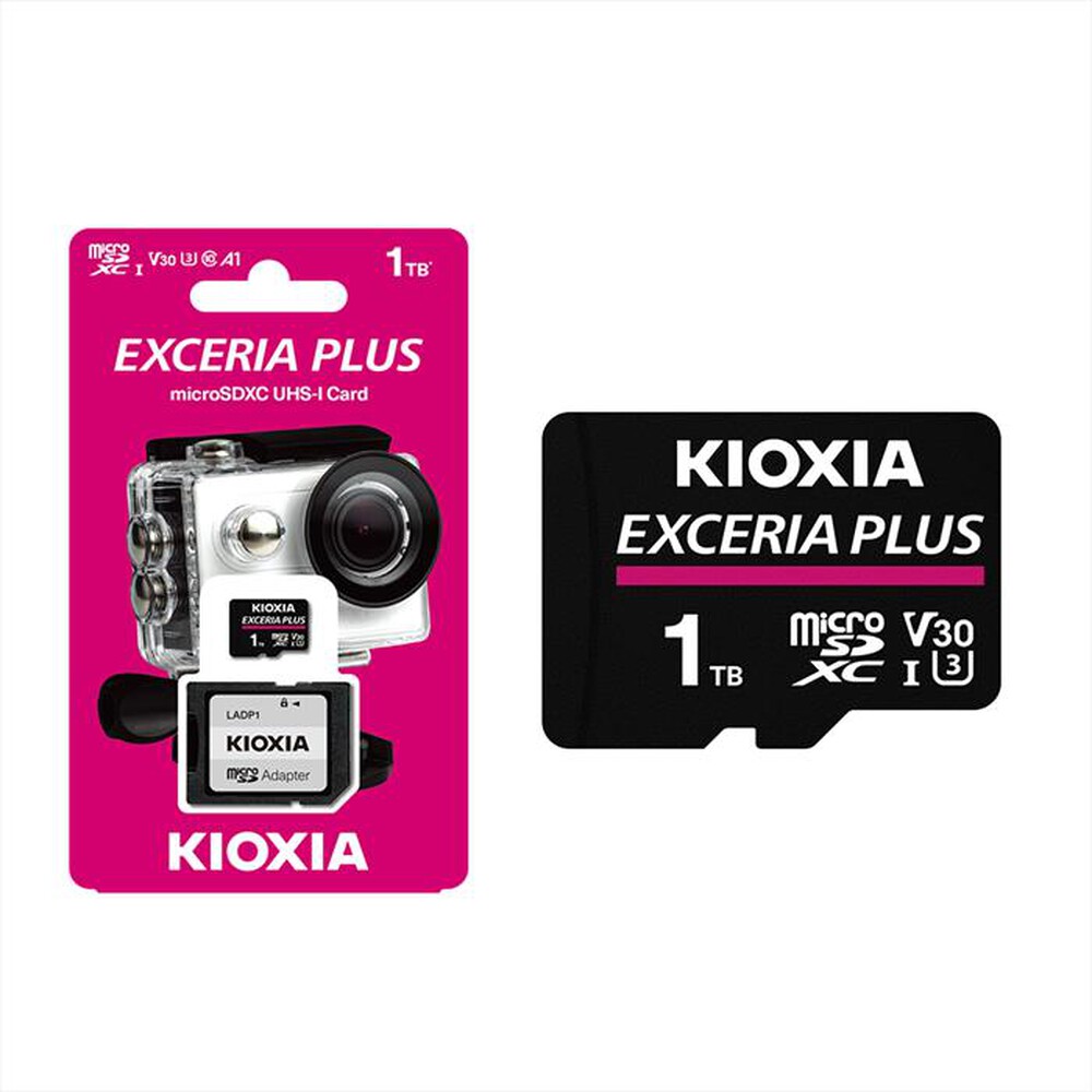 Immagine del prodotto KIOXIA - MICROSD EXCERIA PLUS MPL1 UHS-1 V30 U3 1TB-NERO ROSA