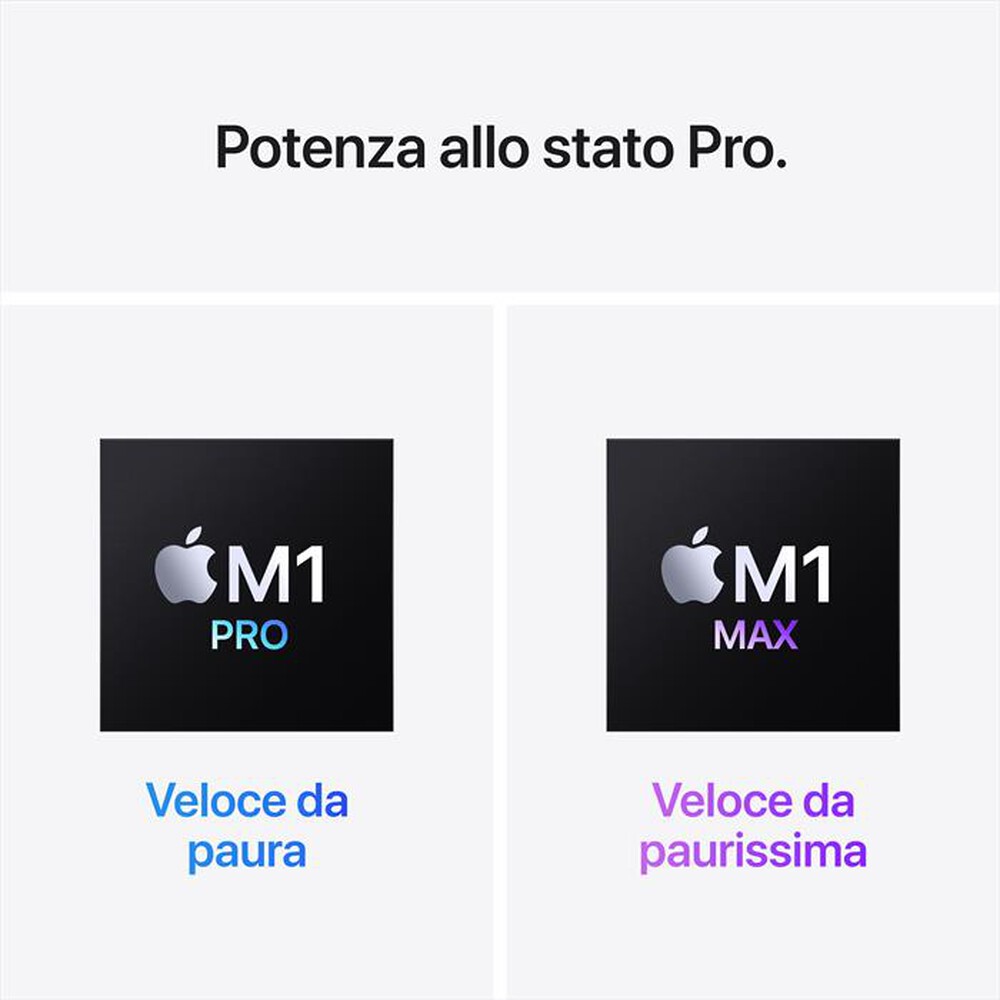 Immagine del prodotto APPLE - MacBook Pro 16" M1 Pro 10-core 16-core 512GB SSD-Grigio Siderale