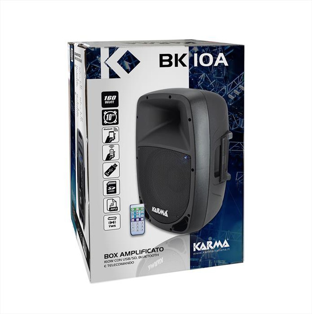 "KARMA - Diffusore amplificato BK 10A-Nero"