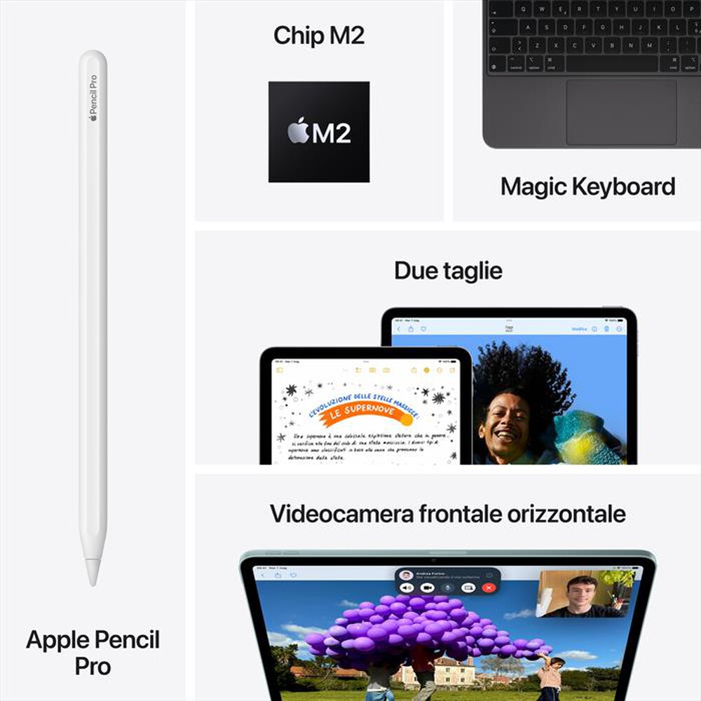 "APPLE - iPad Air 13'' Wi-Fi + Cellular 1TB-GrigioSiderale"