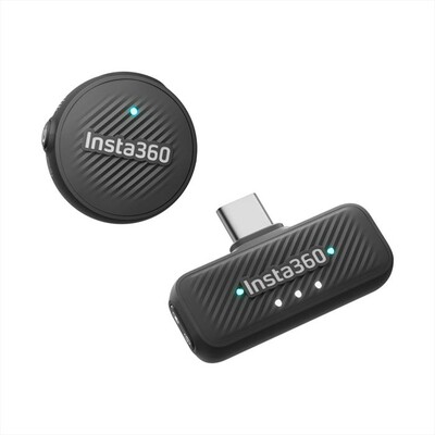 INSTA360 - Microfono Wireless MIC AIR (1 TX + 1 RX)-Nero