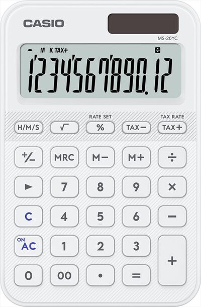 CASIO - Calcolatrice da tavolo MS-20YC WE-BIANCO