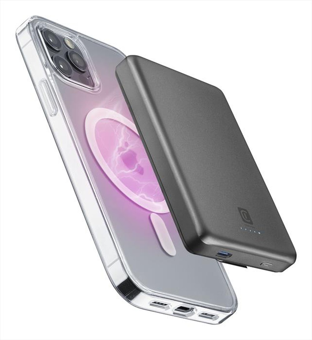 Immagine del prodotto CELLULARLINE - Power Bank PBMAGSLIM10000WIRD-Grigio