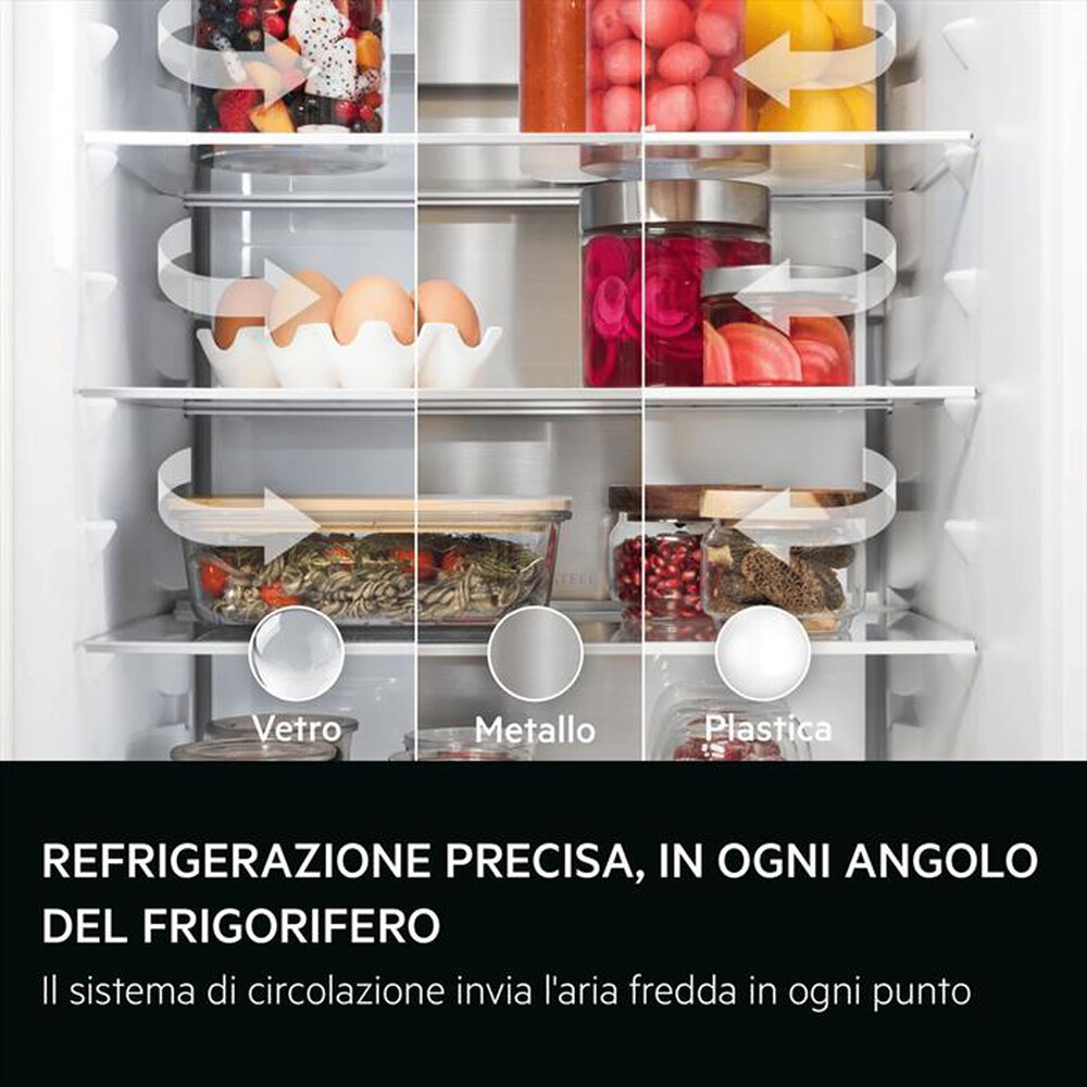 Immagine del prodotto AEG - Frigorifero combinato TC9MS181BS  Classe B 250lt-Bianco