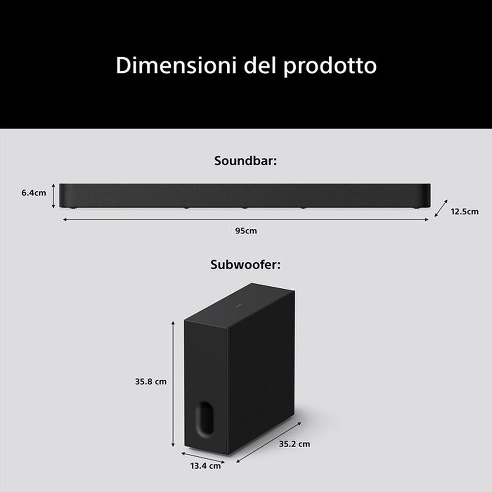 Immagine del prodotto SONY - BRAVIA THEATRE BAR 7 KIT HTA7100KIT.CEL-NERO