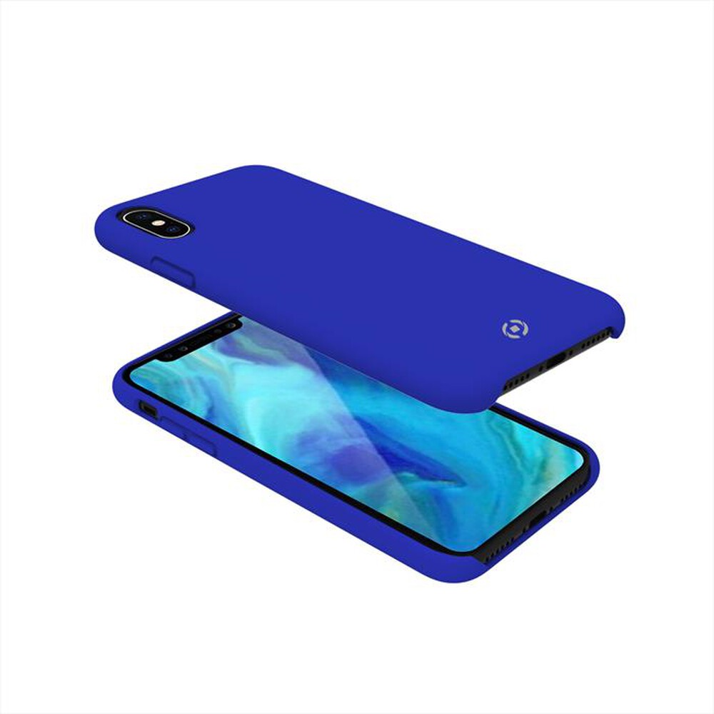 "CELLY - COVER PER IPHONE XS MAX-Blu/Silicone"