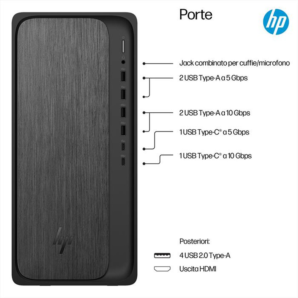 Immagine del prodotto HP - PC Desktop OMNIDESK M02-0044NL-Gray Wood