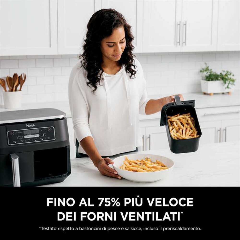 "NINJA - Friggitrice ad aria DUAL ZONE 7,6L AF300EU-nero"