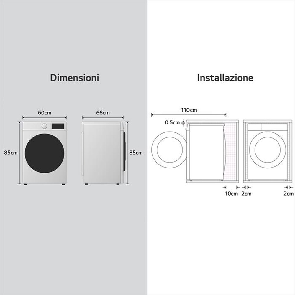 Immagine del prodotto LG - Asciugatrice RHX7010TBB 10Kg Classe C-Nero