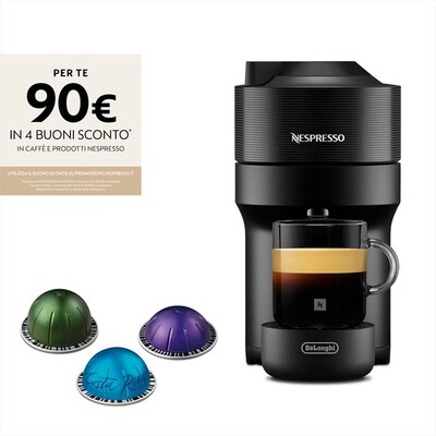 DE LONGHI - Macchina da caff&egrave; VERTUO POP ENV90.B Nespresso-Nero