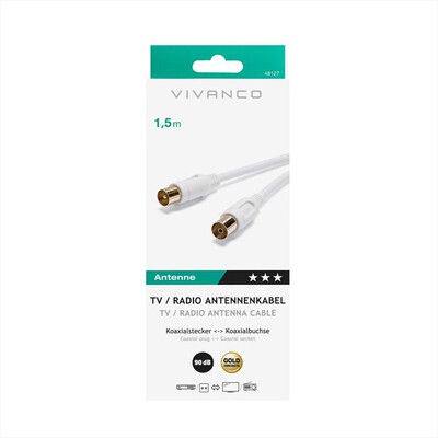 SBS - Cavo antenna connection  1,5m-Bianco