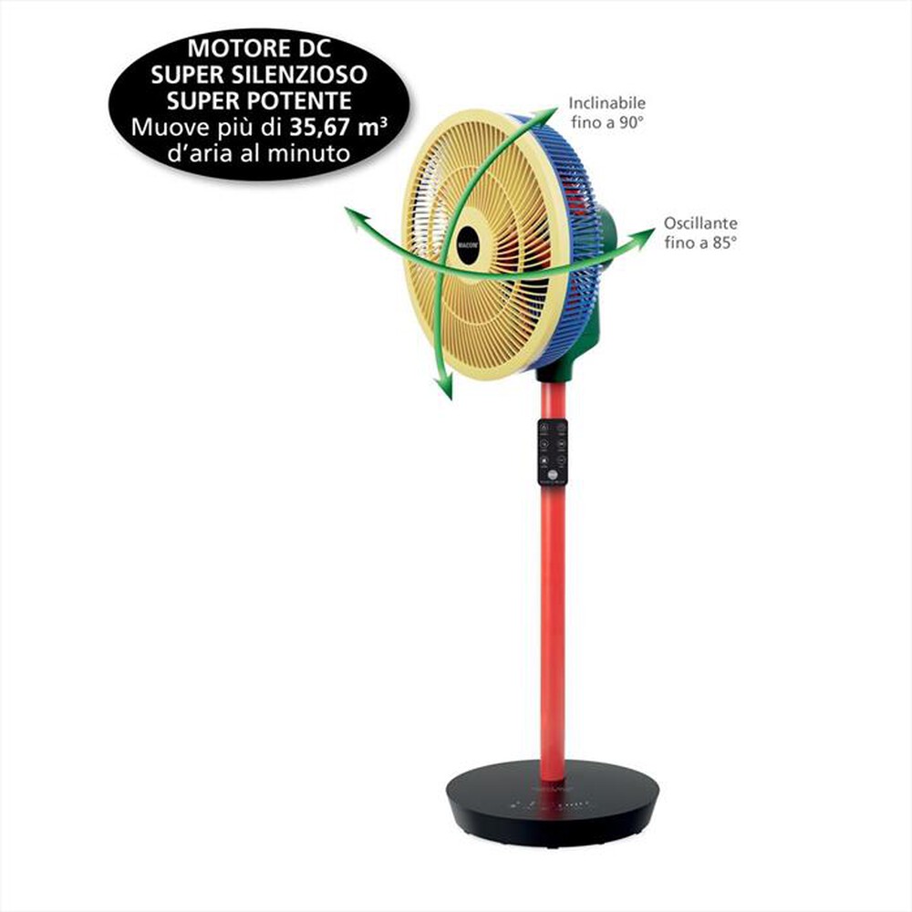 "MACOM - Ventilatore a piantana COLOUR FAN"