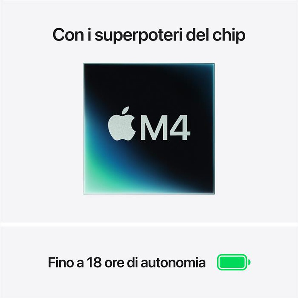 Immagine del prodotto APPLE - MacBook Air 15'' M4 10 CPU 10 GPU 24GB 512GB SSD-Celeste