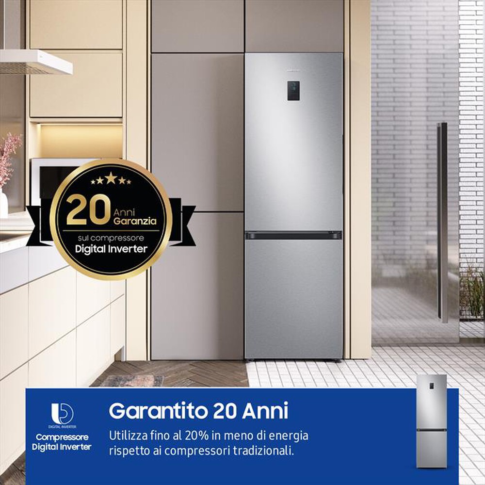 Immagine del prodotto SAMSUNG - Frigorifero combinato RB34C675DSA/EF Classe D-SILVER INOX