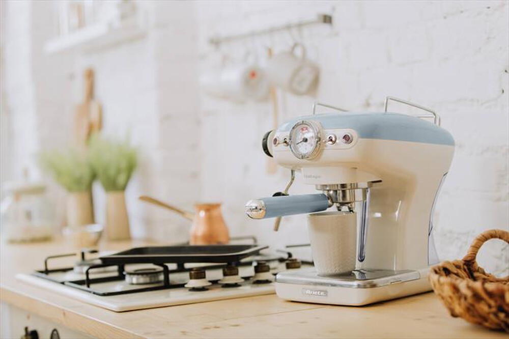 "ARIETE - 1389 Espresso Vintage-Blu, Bianco"
