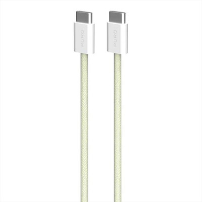 SBS - Cavo in tessuto FABK4 da USB-C a USB-C 1.5m-Giallo