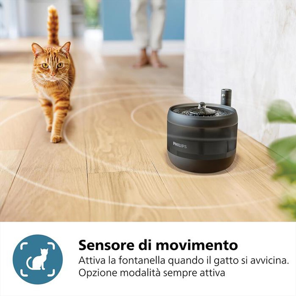 "PHILIPS - FONTANELLA D'ACQUA AUTOMATICA PAW3210/02-Nero"