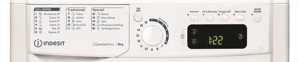 "INDESIT - Lavatrice EWE 81283 W IT N 8 Kg Classe D"