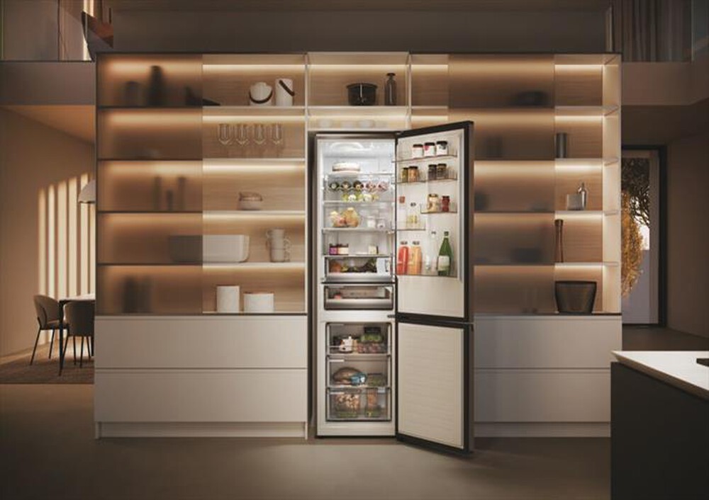 "HAIER - Frigorifero combinato HDPW5620ANPD Classe A 409 lt-Platino"