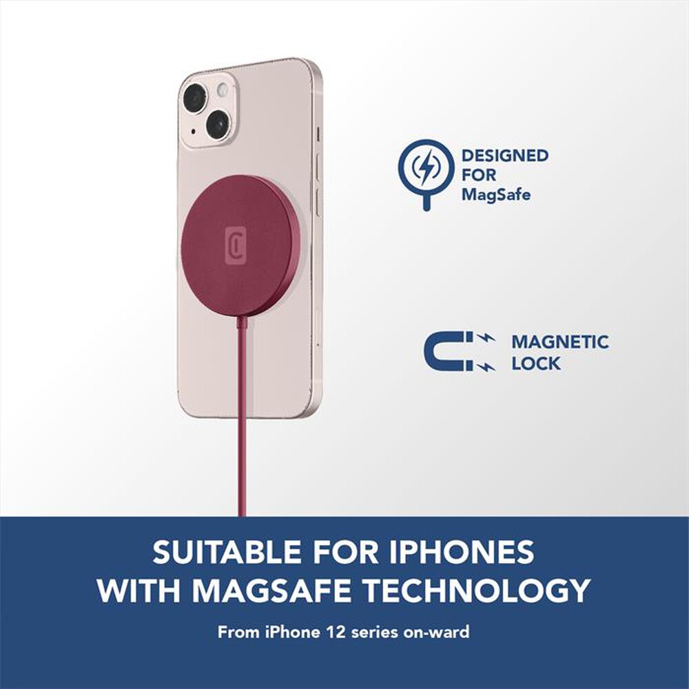 Immagine del prodotto CELLULARLINE - Base di ricarica wireless MAGSFWIRELESSCOLR-Rosso