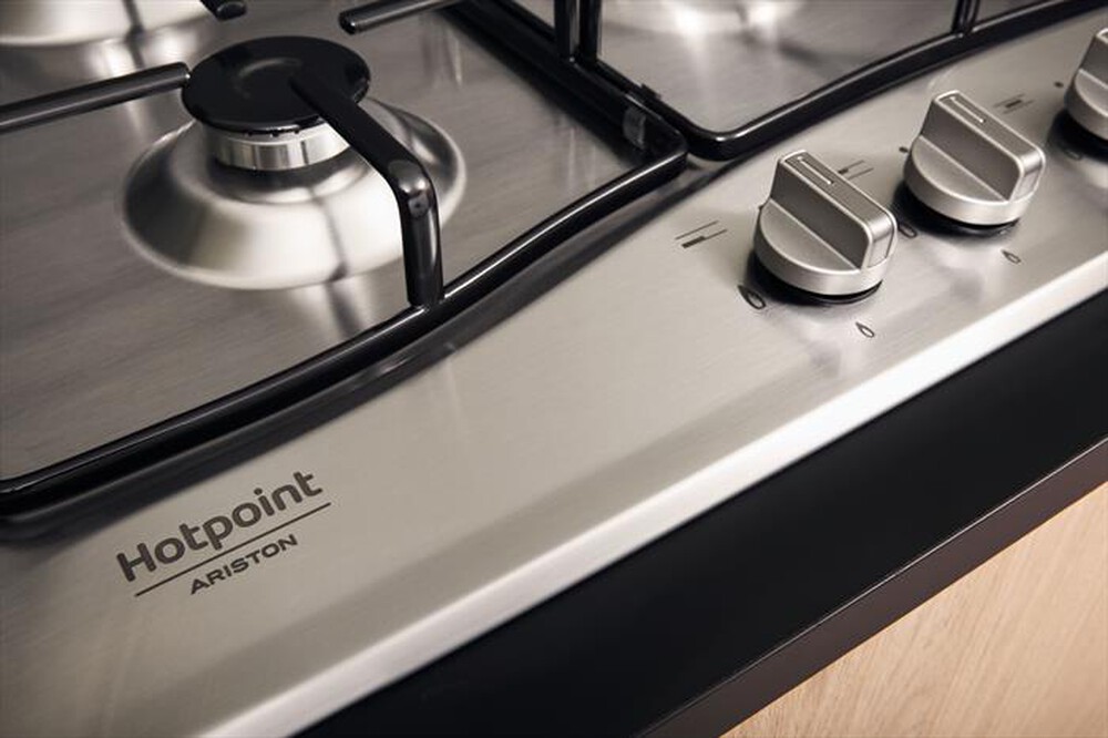 "HOTPOINT ARISTON - Piano cottura a gas PCN 642 T/IX/HAR 59cm-Inox"